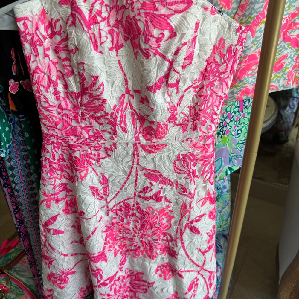Lilly Pulitzer sienna embroidered resort dress size 0 - Picture 6 of 7